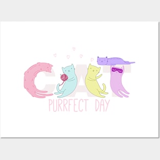 Cat's Purrfect Day Posters and Art